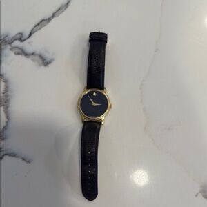 Gold and Black Men's Watch
